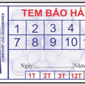 1 Tem bảo hành In ấn Đăk Lăk - In nhanh Buôn Ma Thuột