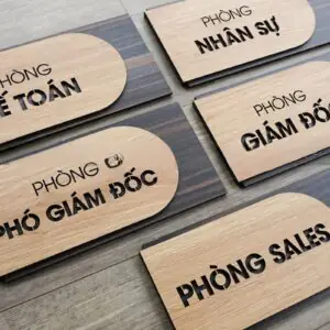 bang ten de ban phong hop lam bang go Bảng tên văn phòng In ấn Đăk Lăk - In nhanh Buôn Ma Thuột