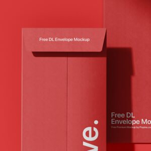 free DL envelope mockup 2 Phong bì In ấn Đăk Lăk - In nhanh Buôn Ma Thuột