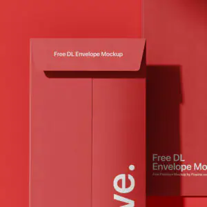 free DL envelope mockup 2 Phong bì In ấn Đăk Lăk - In nhanh Buôn Ma Thuột