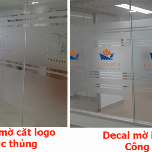 Decal kính mờ 16 giay dan kinh mo Decal kính mờ In ấn Đăk Lăk - In nhanh Buôn Ma Thuột