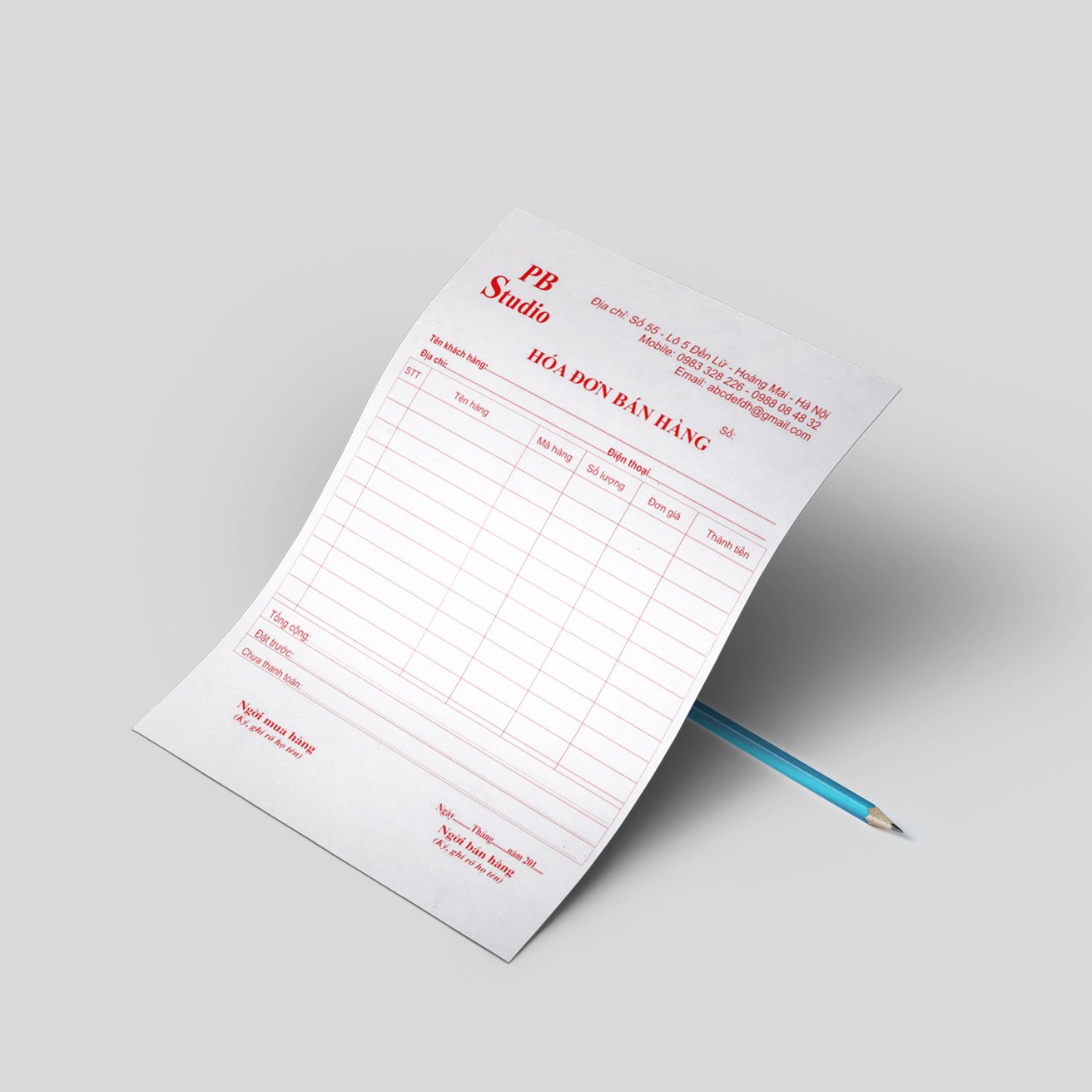 Hóa đơn 1 Hóa đơn