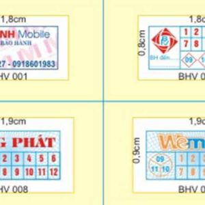 tvb Tem bảo hành In ấn Đăk Lăk - In nhanh Buôn Ma Thuột